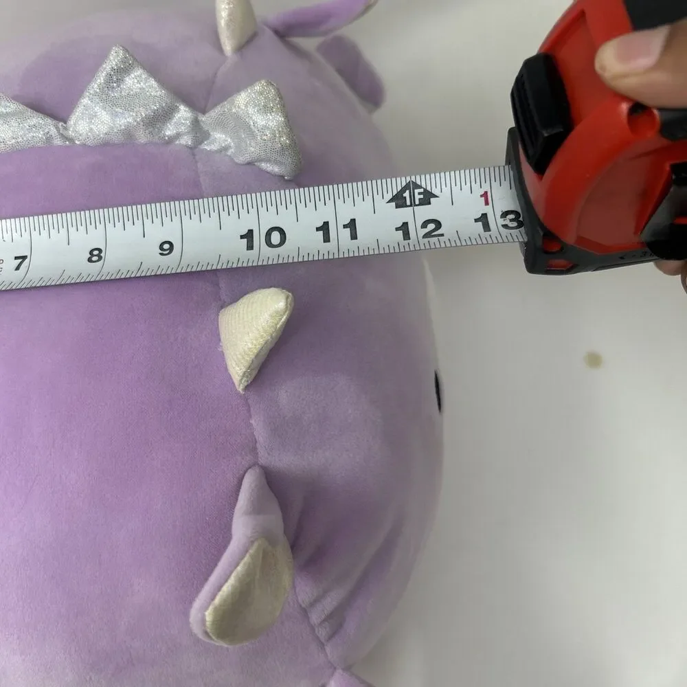 Squishmallows Kellytoy Easter Plush Dina the Purple Dragon Stackable 8